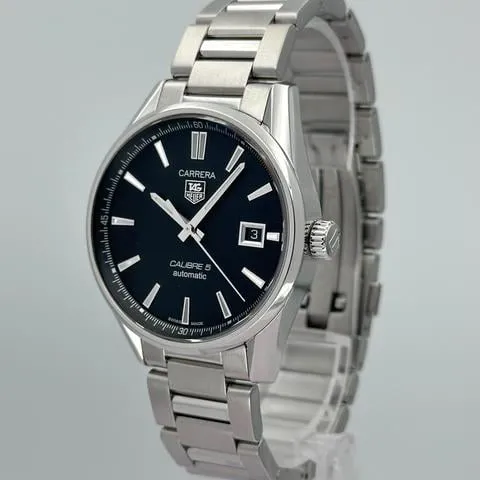 TAG Heuer Carrera Calibre 5 WAR211A.BA0782 39mm Stainless steel Black