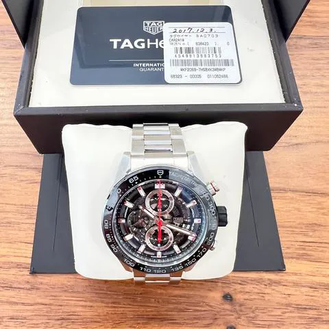 TAG Heuer Carrera CAR2A1W.BA0703 45mm Stainless steel Skeleton 1