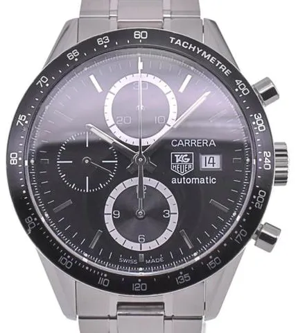 TAG Heuer Carrera CV2010 41mm Stainless steel Black