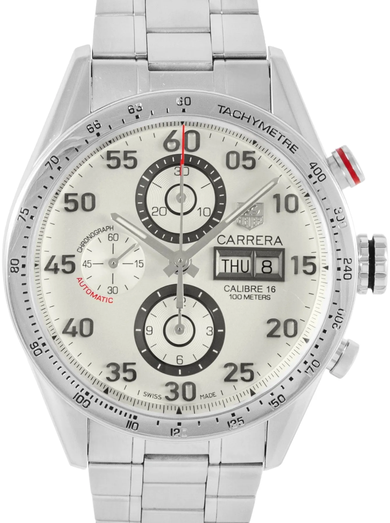 TAG Heuer Carrera CV2A11.BA0796 43mm Stainless steel White