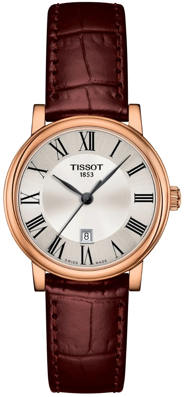 Tissot Carson T122.210.36.033.00 30mm Rose gold and Black DLC Silver