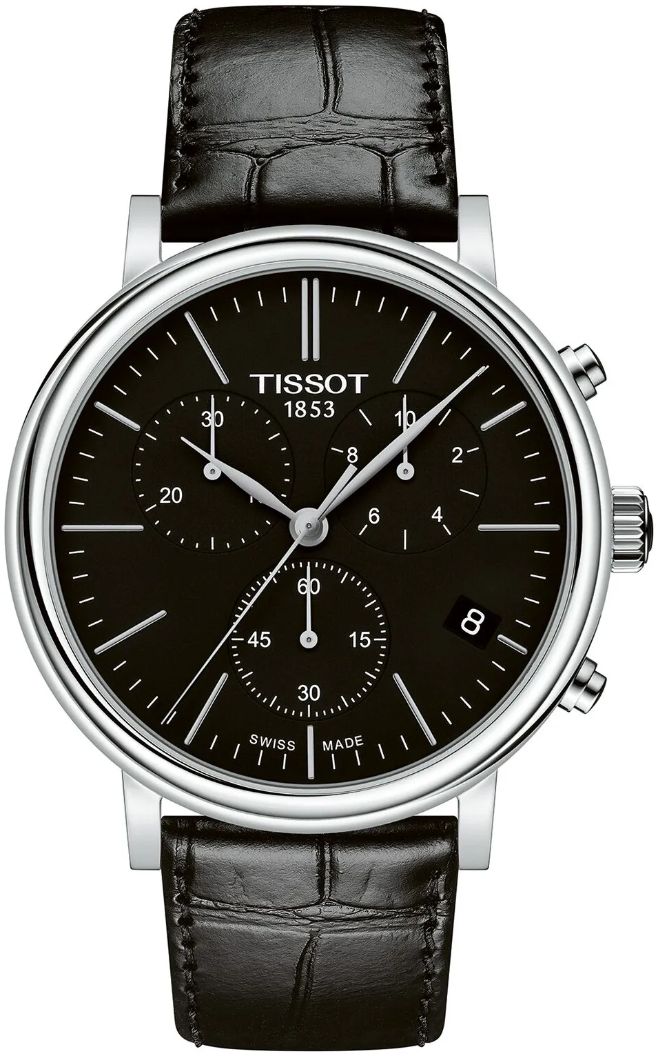 Tissot Carson T122.417.16.051.00 41mm Stainless steel Black