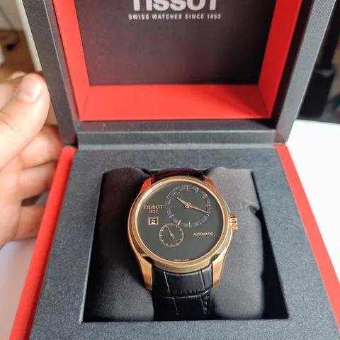 Tissot Couturier T0354283605100 39mm Yellow gold and Stainless steel Black