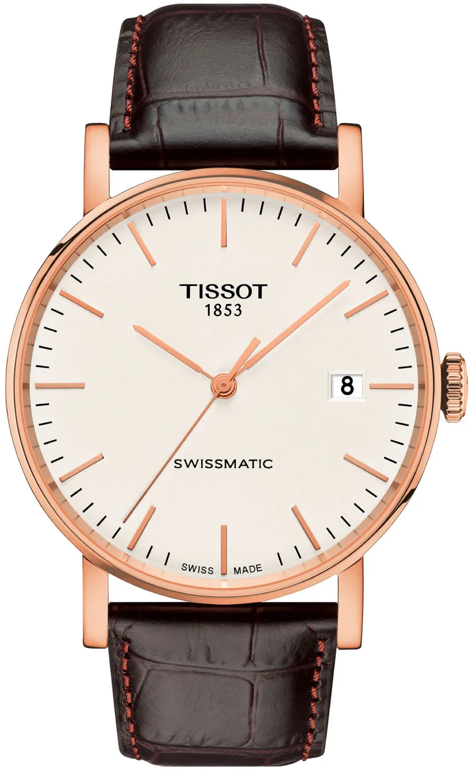 Tissot Everytime T109.407.36.031.00 40mm Rose gold and Black DLC Silver