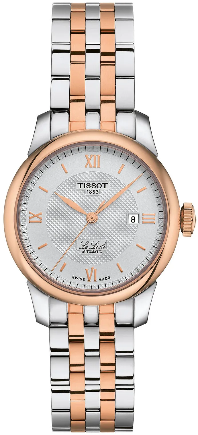 Tissot Le Locle T006.207.22.038.00 29mm Rose gold and Stainless steel and Black DLC Silver