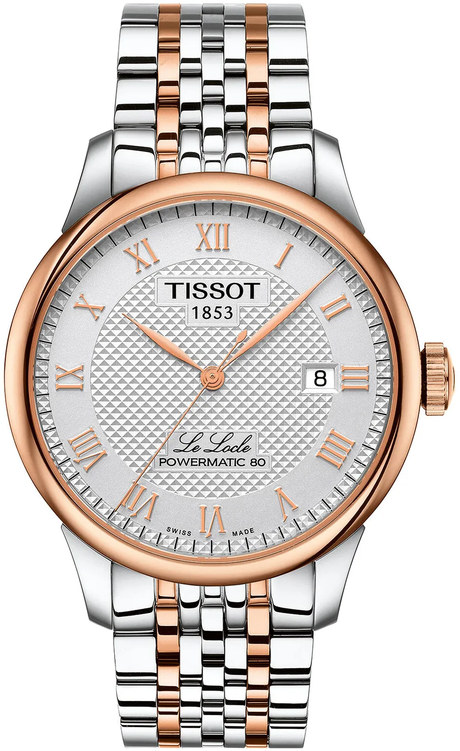 Tissot Le Locle T006.407.22.033.00 39.5mm Rose gold and Stainless steel and Black DLC Silver