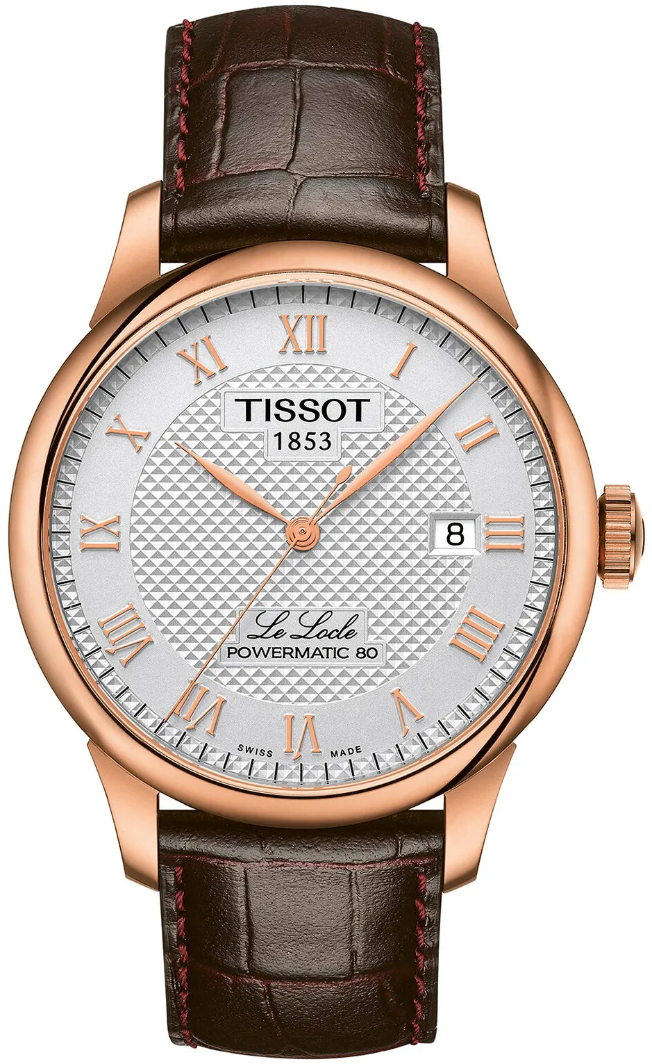 Tissot Le Locle T006.407.36.033.00 39.5mm Rose gold and Stainless steel and Black DLC Silver