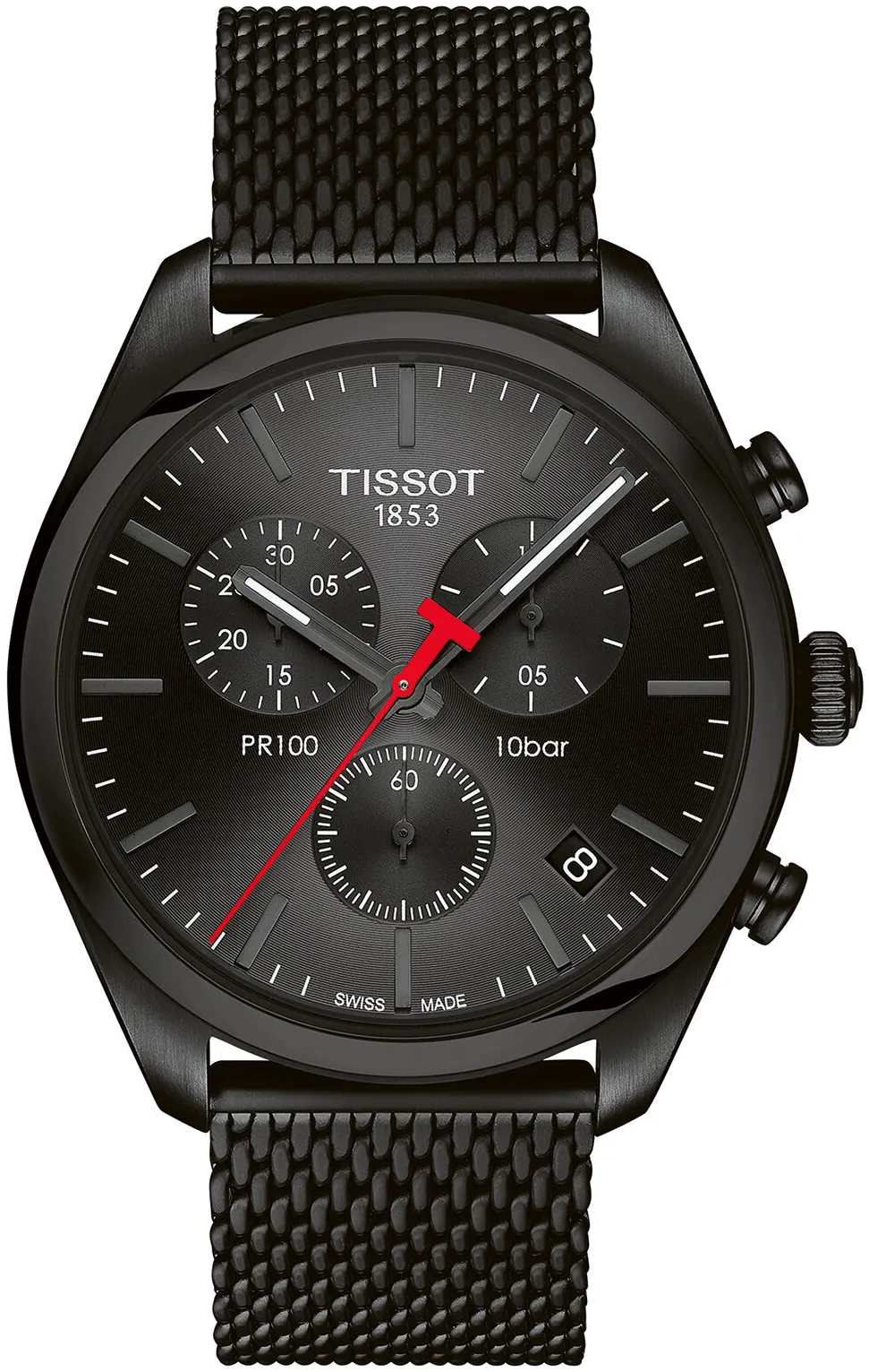 Tissot PR 100 T101.417.33.051.00 41mm Black DLC Black