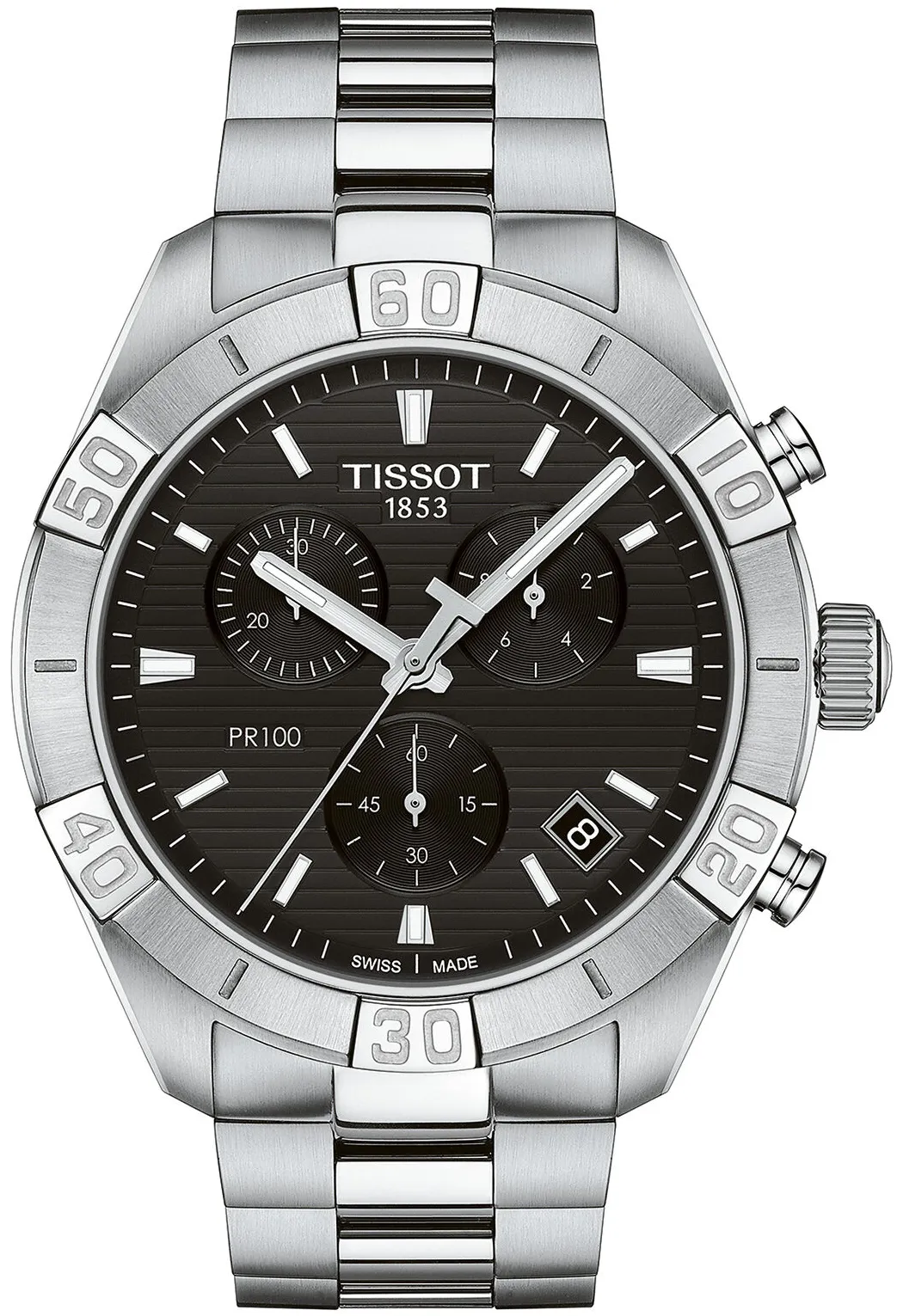 Tissot PR 100 T101.617.11.051.00 44mm Stainless steel Black, Blue