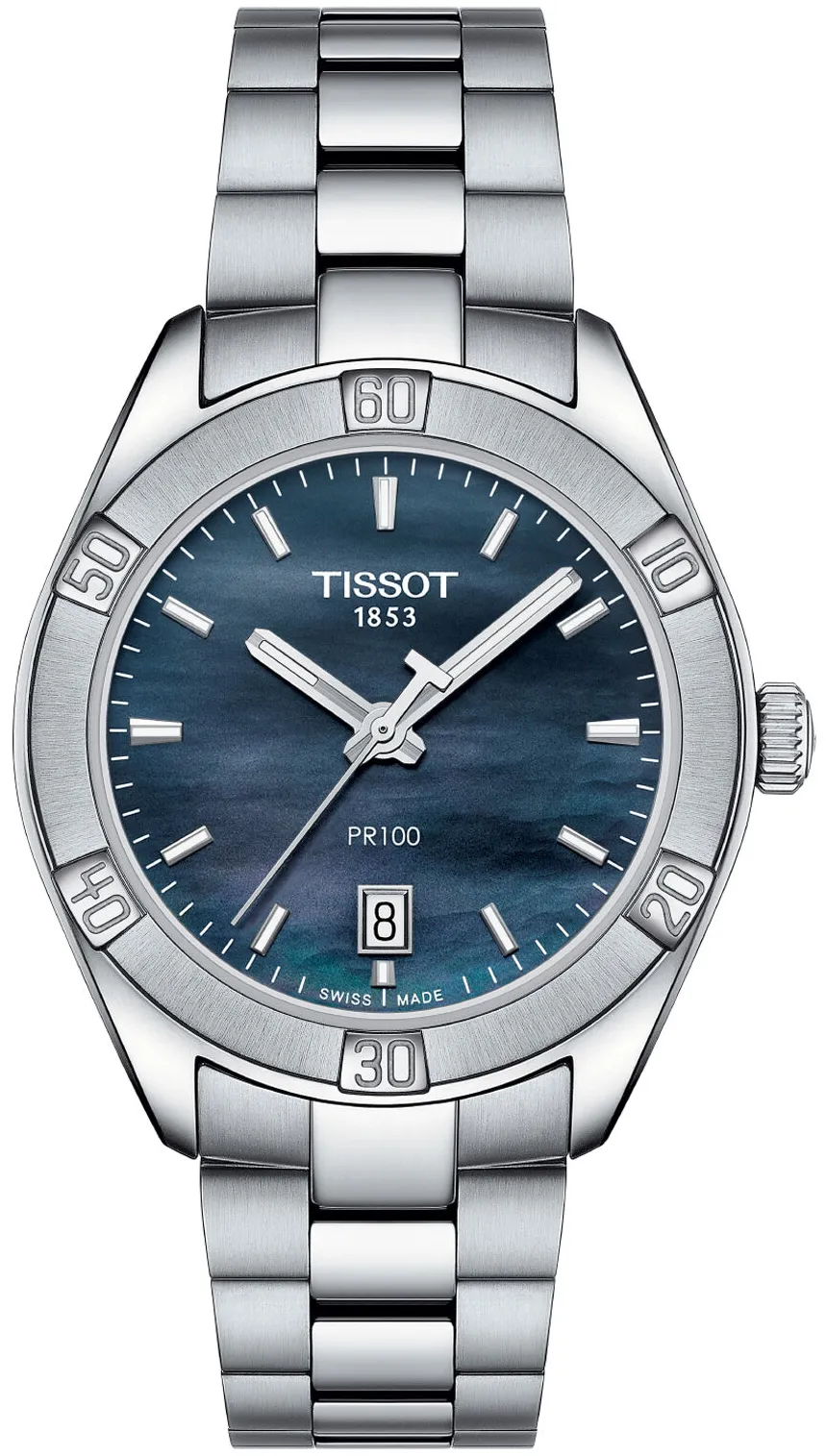 Tissot PR 100 T101.910.11.121.00 36mm Stainless steel Black mother-of-pearl