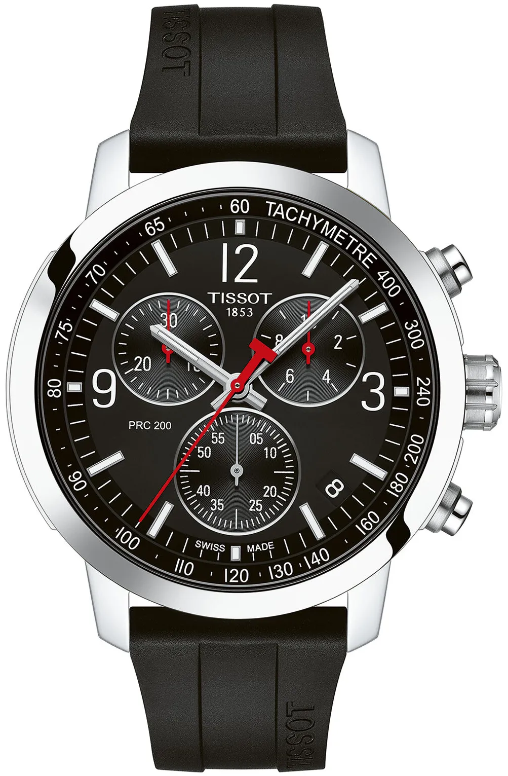 Tissot PRC T114.417.17.057.00 42mm Stainless steel Black