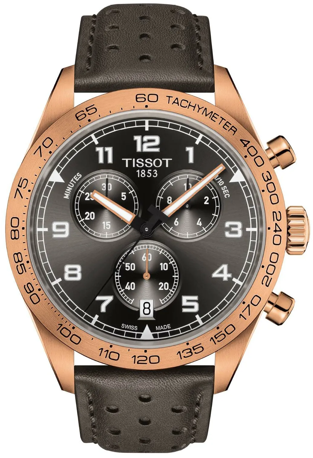 Tissot PRS 516 T131.617.36.082.00 45mm Rose gold and Black DLC Gray