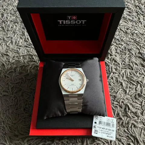 Tissot PRX Powermatic 80 T1374072103100 40mm Stainless steel Silver