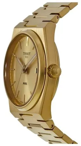 Tissot PRX T137.210.33.021.00 35mm Yellow gold and Stainless steel Champagne 1