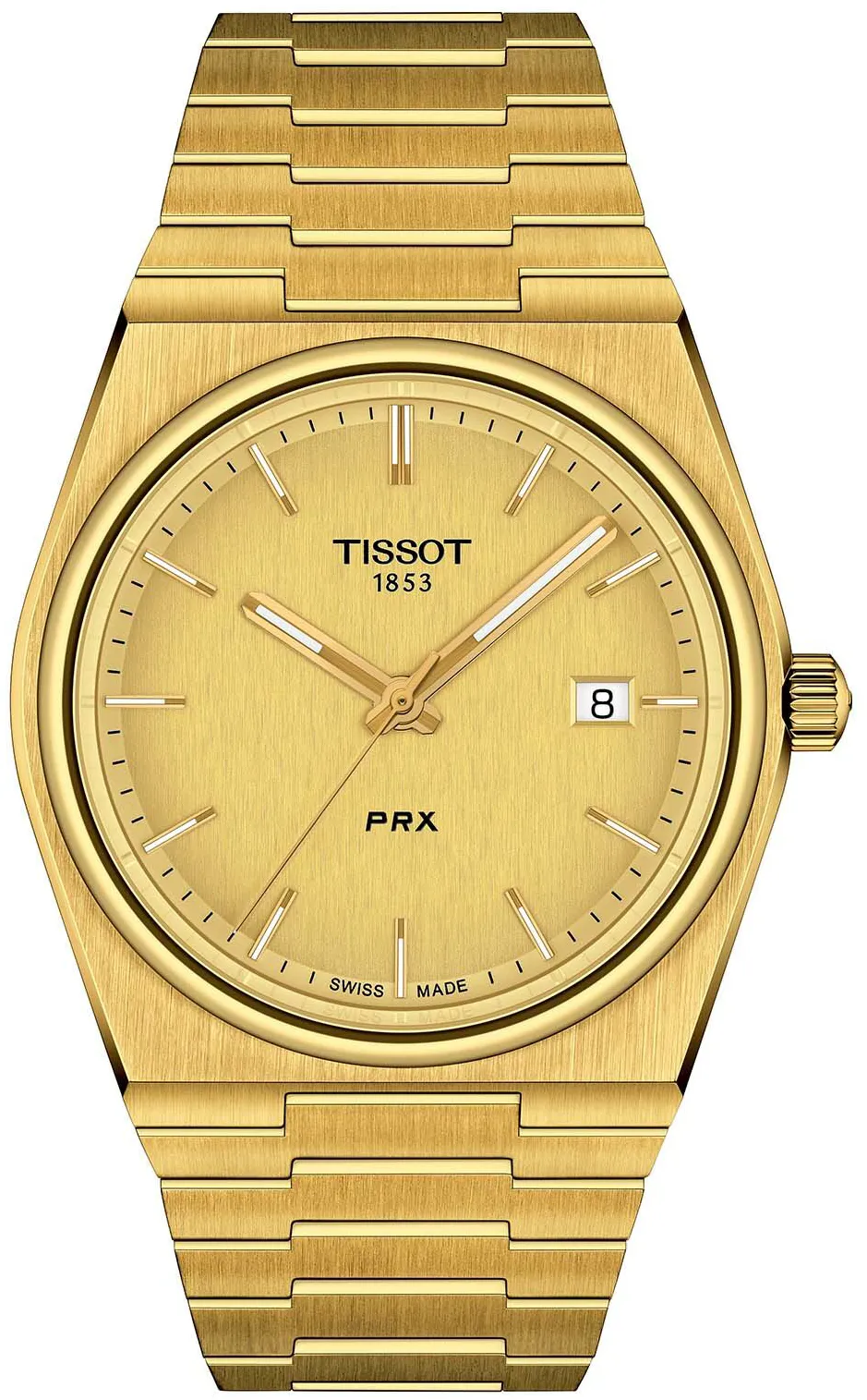 Tissot PRX T137.410.33.021.00 40mm Yellow gold and Black DLC Champagne