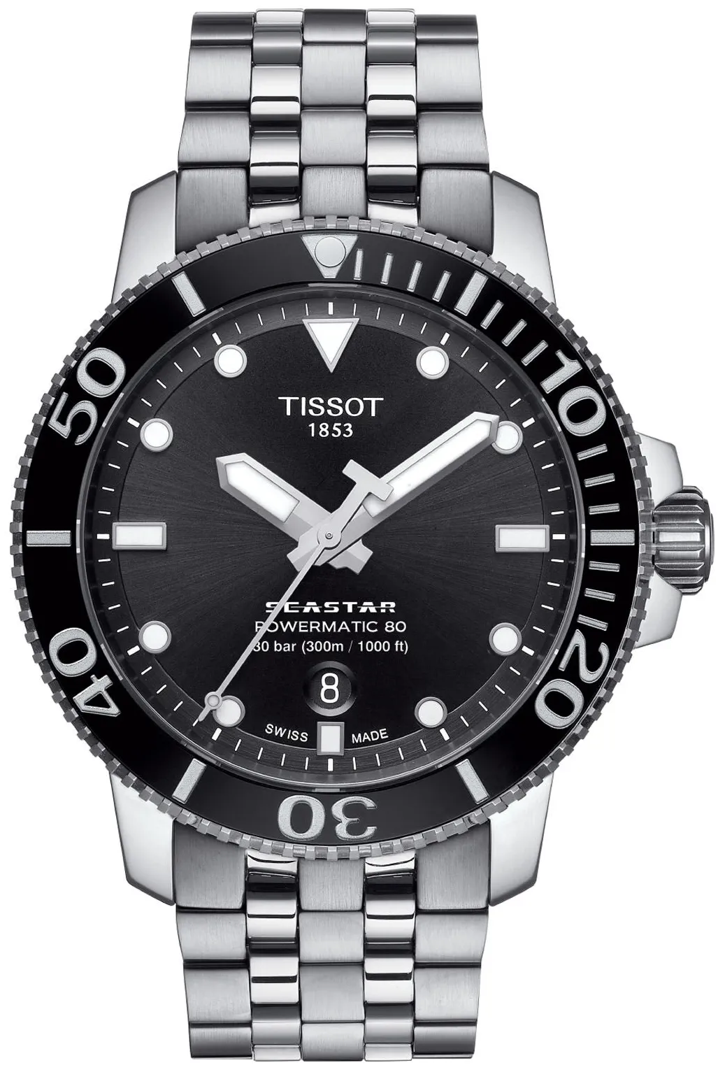 Tissot Seastar 1000 T120.407.11.051.00 43mm Stainless steel Black