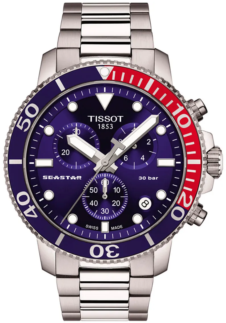 Tissot Seastar 1000 T120.417.11.041.03 45.5mm Stainless steel Blue 1