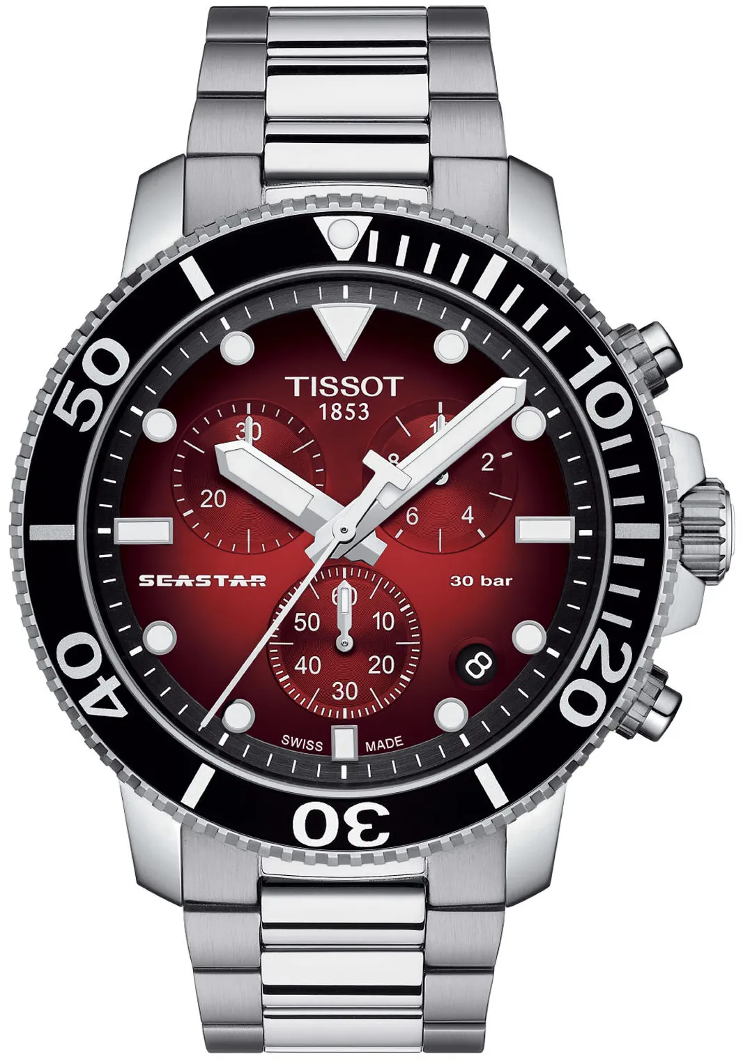 Tissot Seastar 1000 T1204171142100 45.5mm Stainless steel Black 1