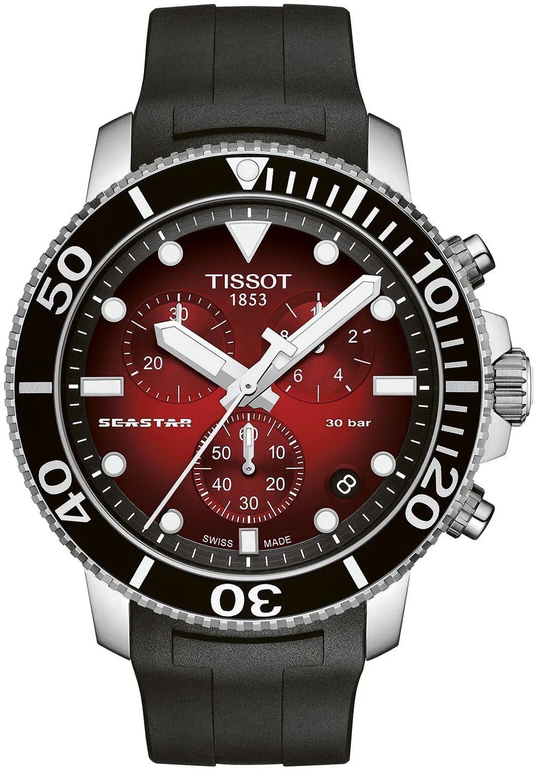 Tissot Seastar T120.417.17.421.00 45.5mm Stainless steel Red