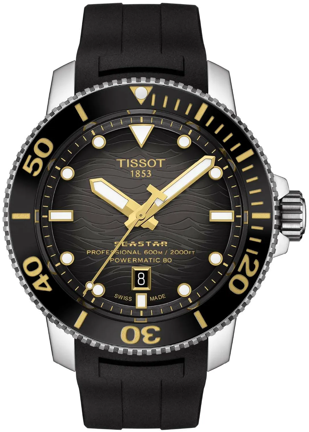 Tissot Seastar T120.607.17.441.01 46mm Stainless steel Black