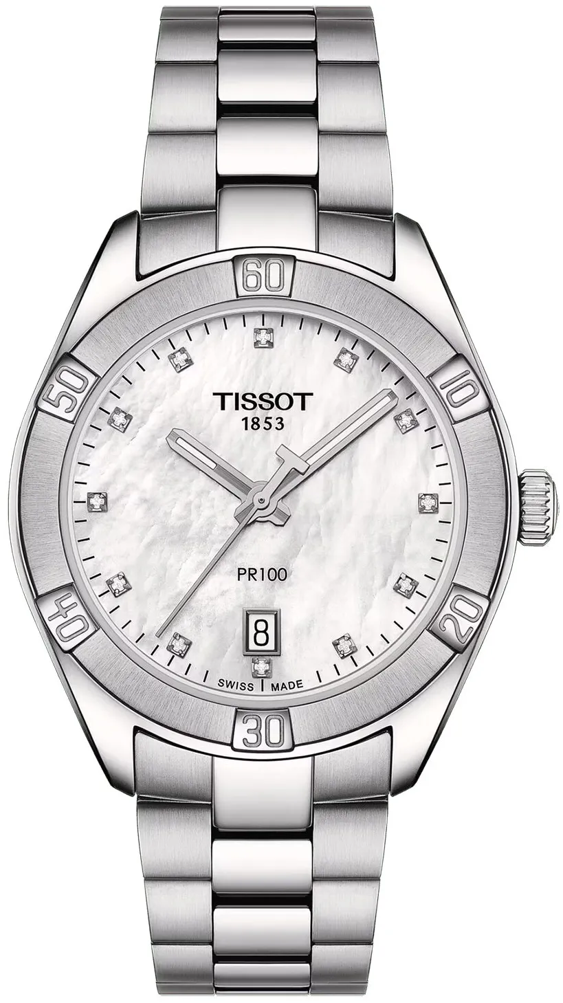 Tissot T-Classic T101.910.11.116.00 36mm Stainless steel White Mother of Pearl