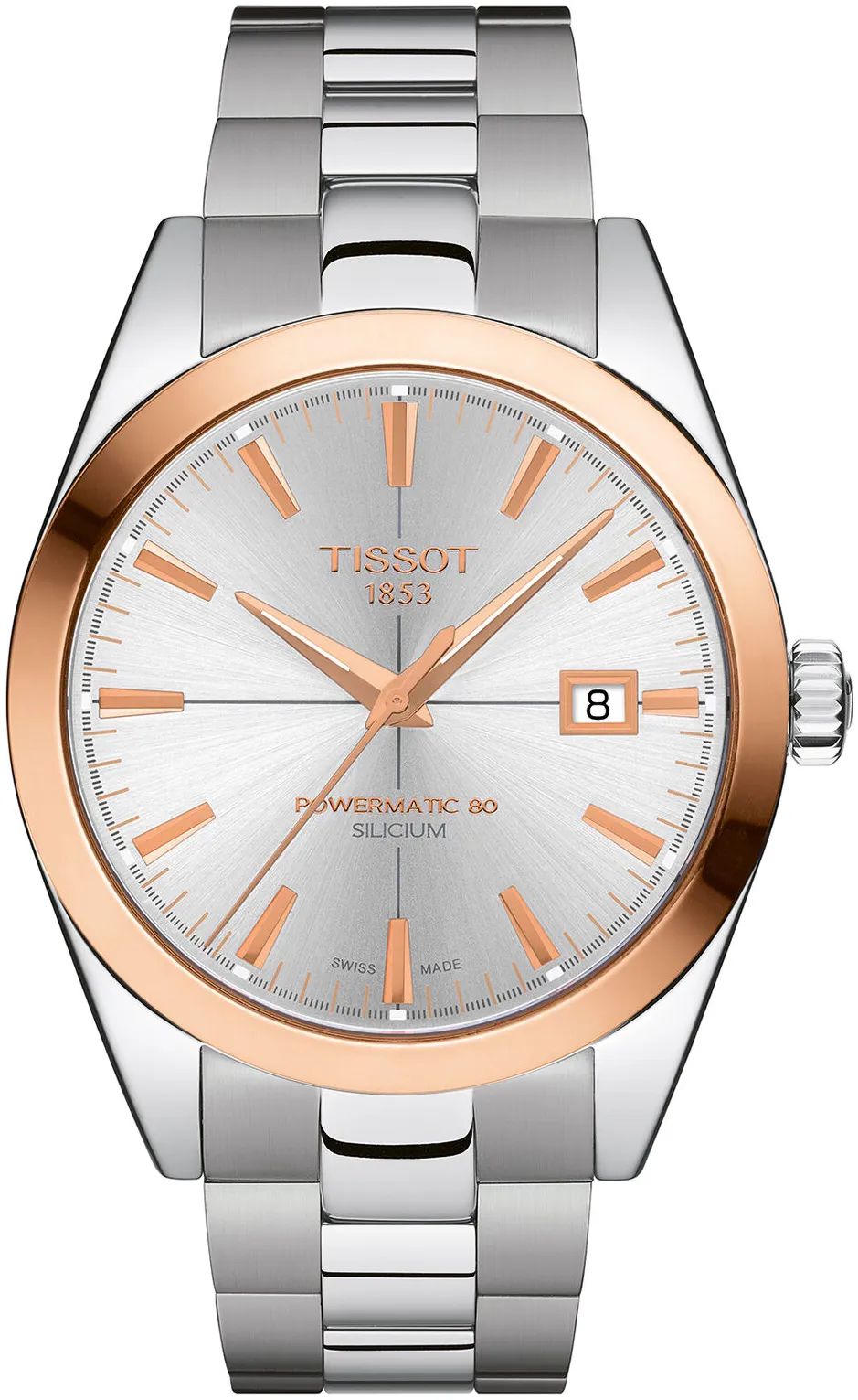 Tissot T-Classic T927.407.41.031.00 40mm Rose gold and Stainless steel and Black DLC Silver