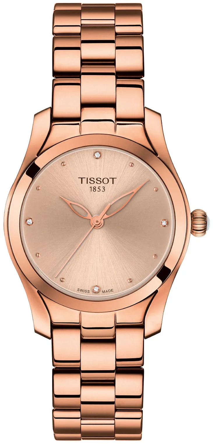 Tissot T-Lady T1122103345600 30mm Rose gold and Black DLC Golden