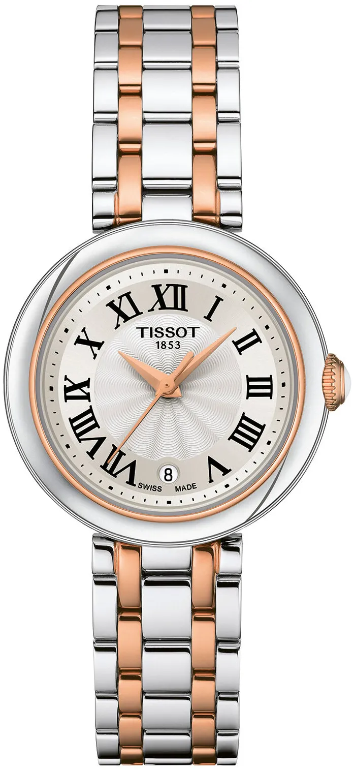 Tissot T-Lady T1260102201301 26mm Rose gold and Black DLC White