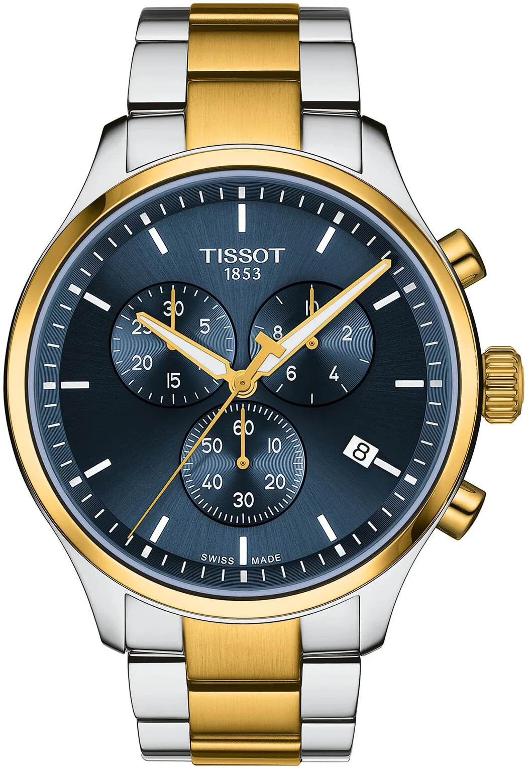 Tissot T-Sport T116.617.22.041.00 45mm Yellow gold and Stainless steel and Black DLC Blue