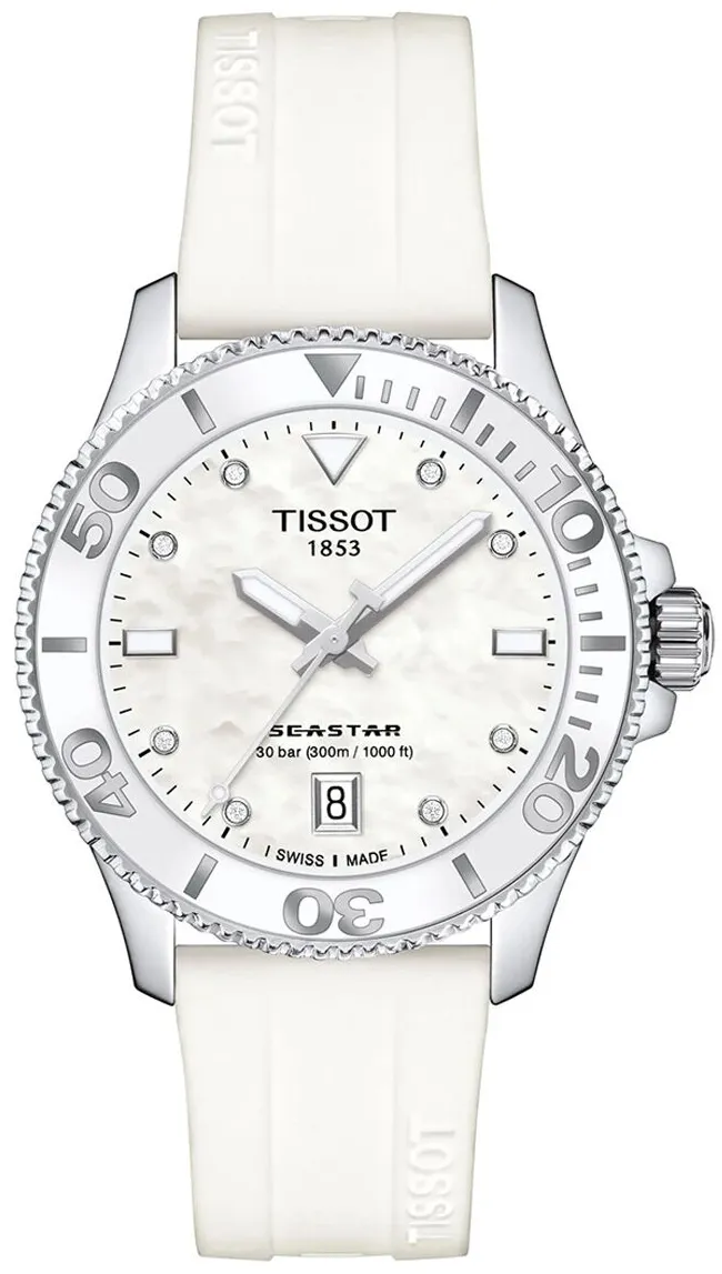 Tissot T-Sport T120.210.17.116.00 36mm Stainless steel White Mother of Pearl