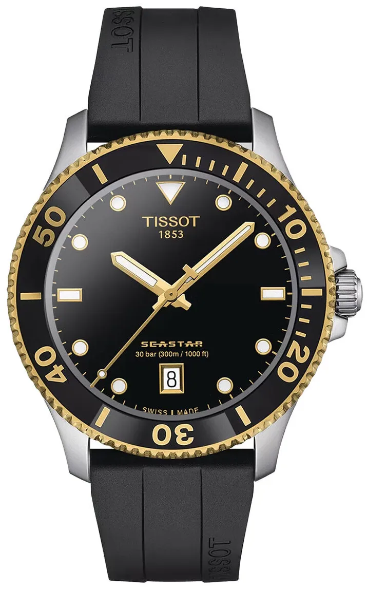 Tissot T-Sport T120.410.27.051.00 40mm Yellow gold and Black DLC Black