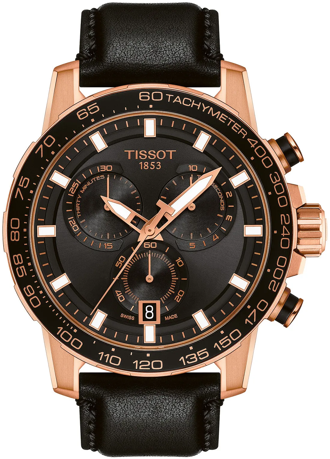 Tissot T-Sport T125.617.36.051.00 45.5mm Rose gold and Black DLC Black