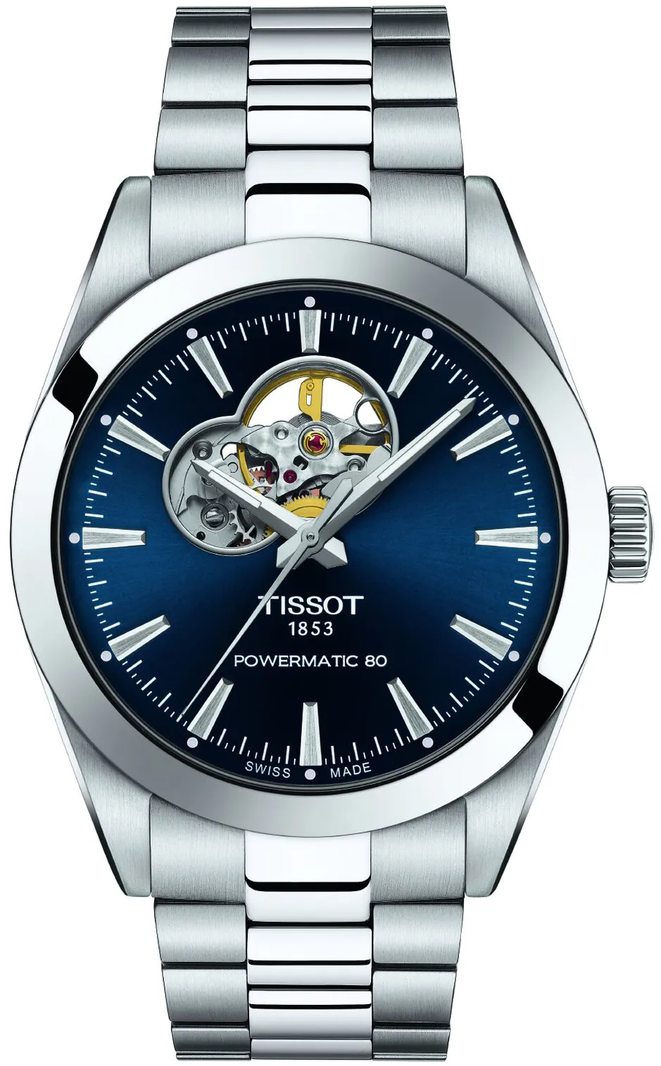 Tissot Gentlemen Powermatic 80 T127.407.11.041.01 40mm Stainless steel Blue