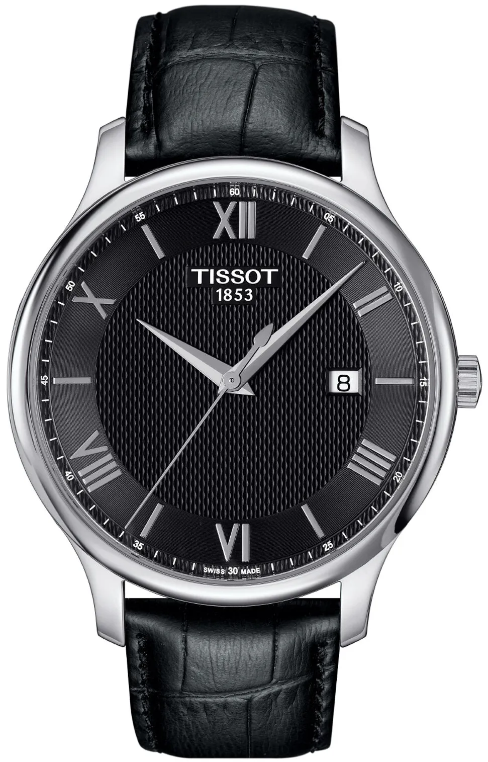 Tissot Tradition T063.610.16.058.00 42mm Stainless steel Black