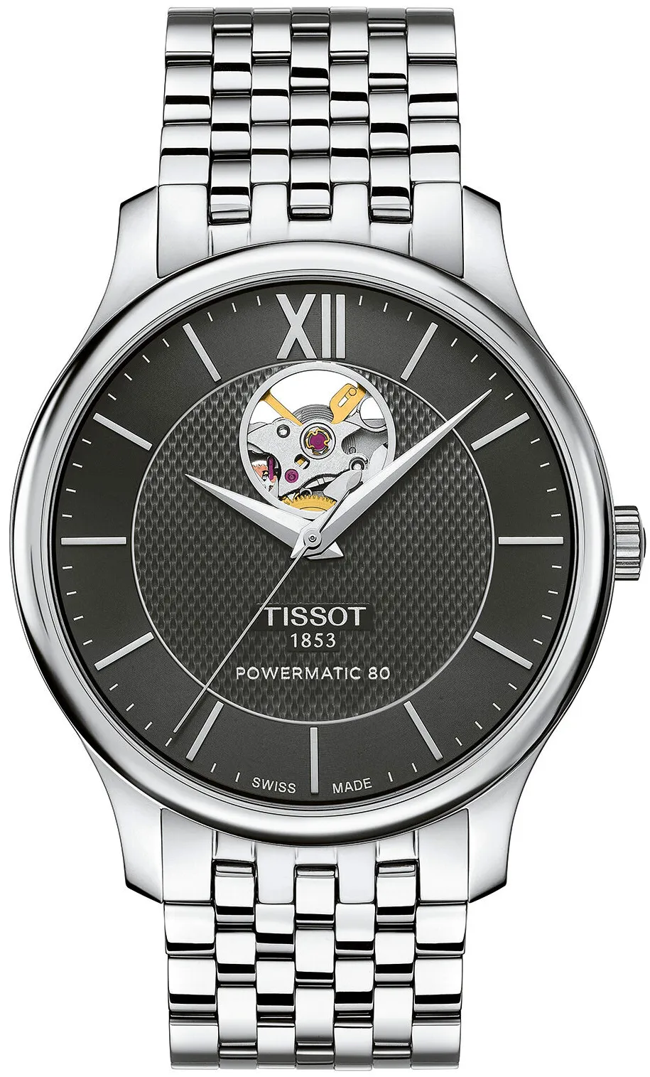 Tissot Tradition T0639071105800 40mm Stainless steel Black