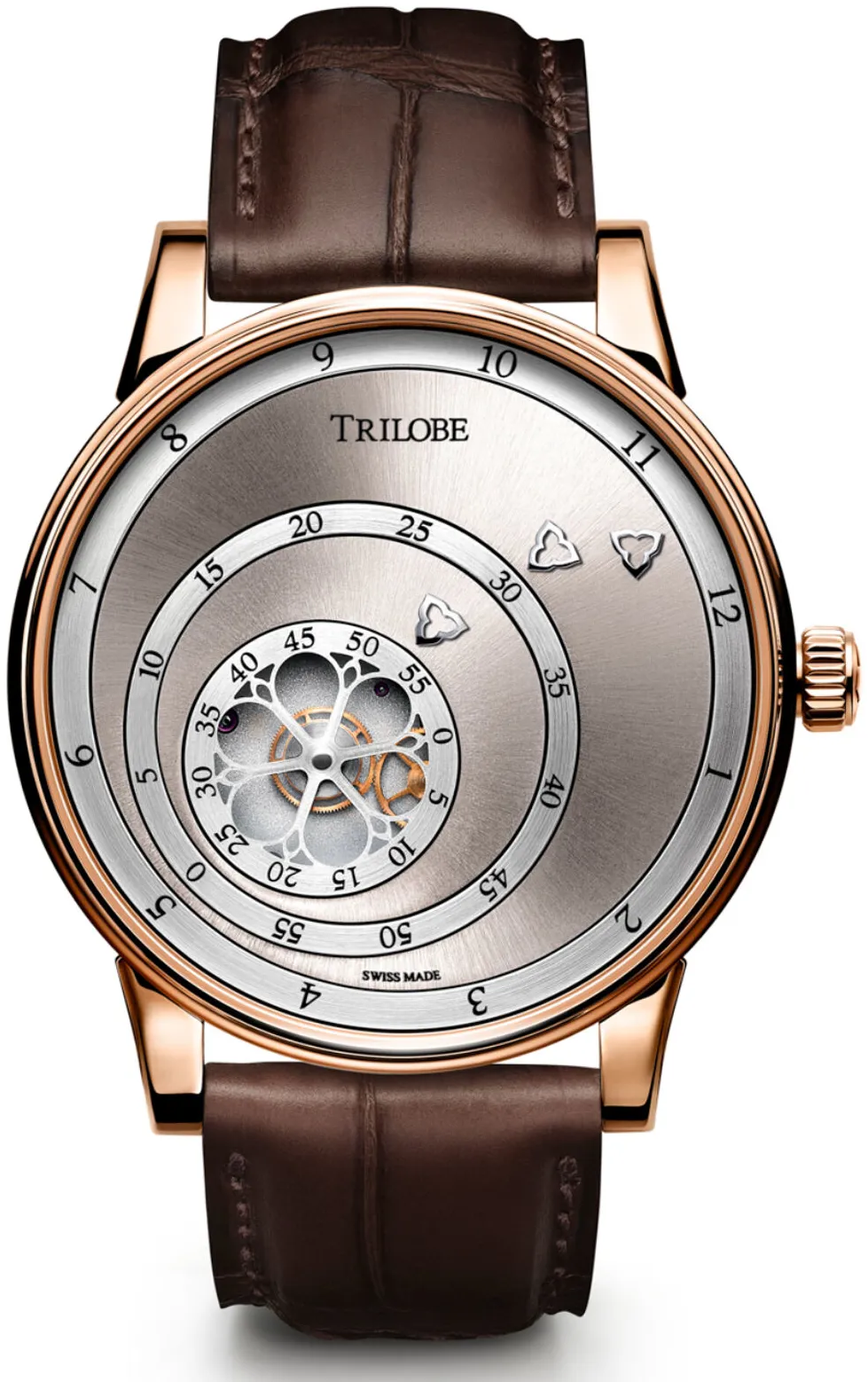 Trilobe Les Matinaux LM07AS 40.5mm Rose gold Silver