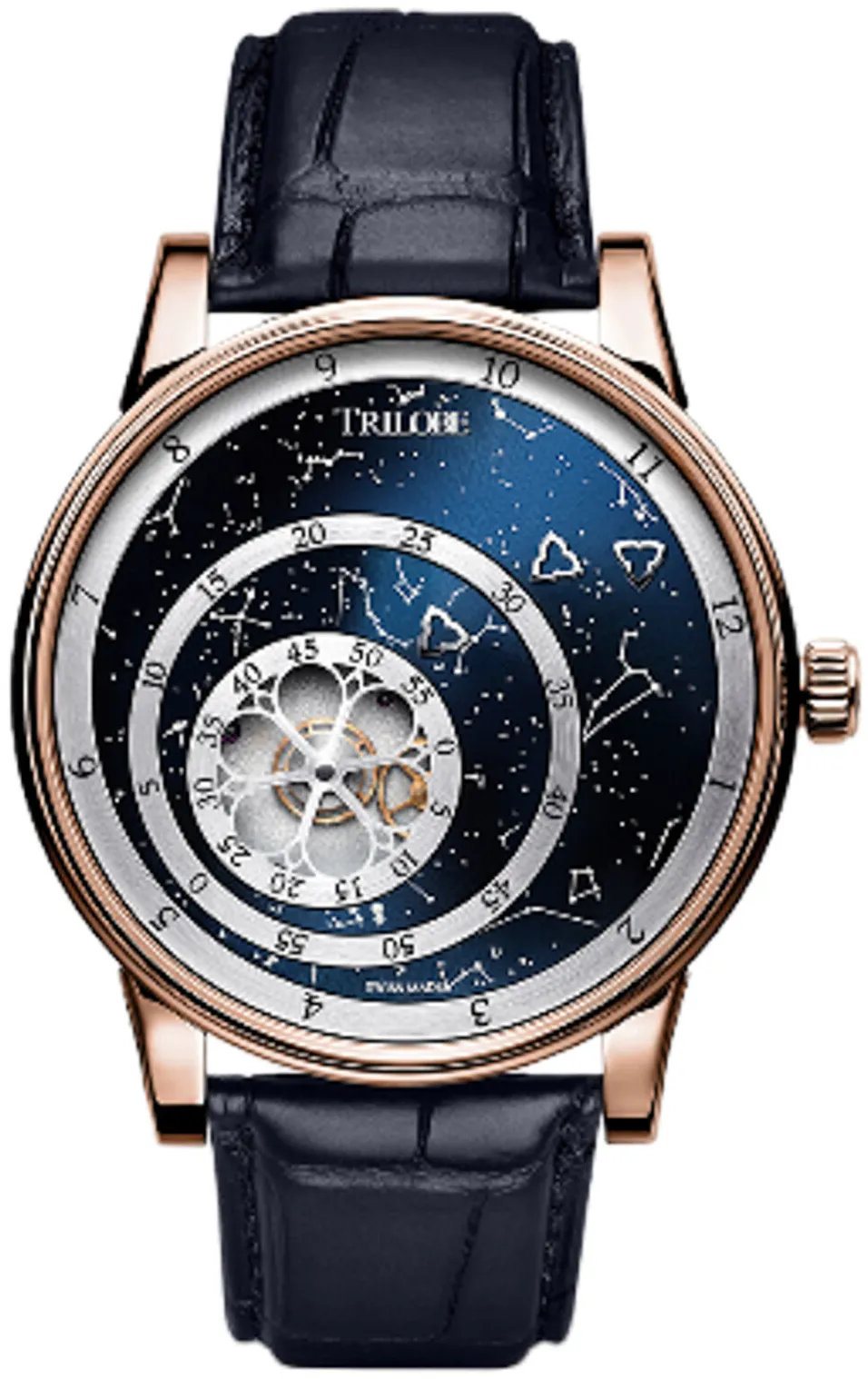 Trilobe Les Matinaux LM07SB 40.5mm Rose gold Blue