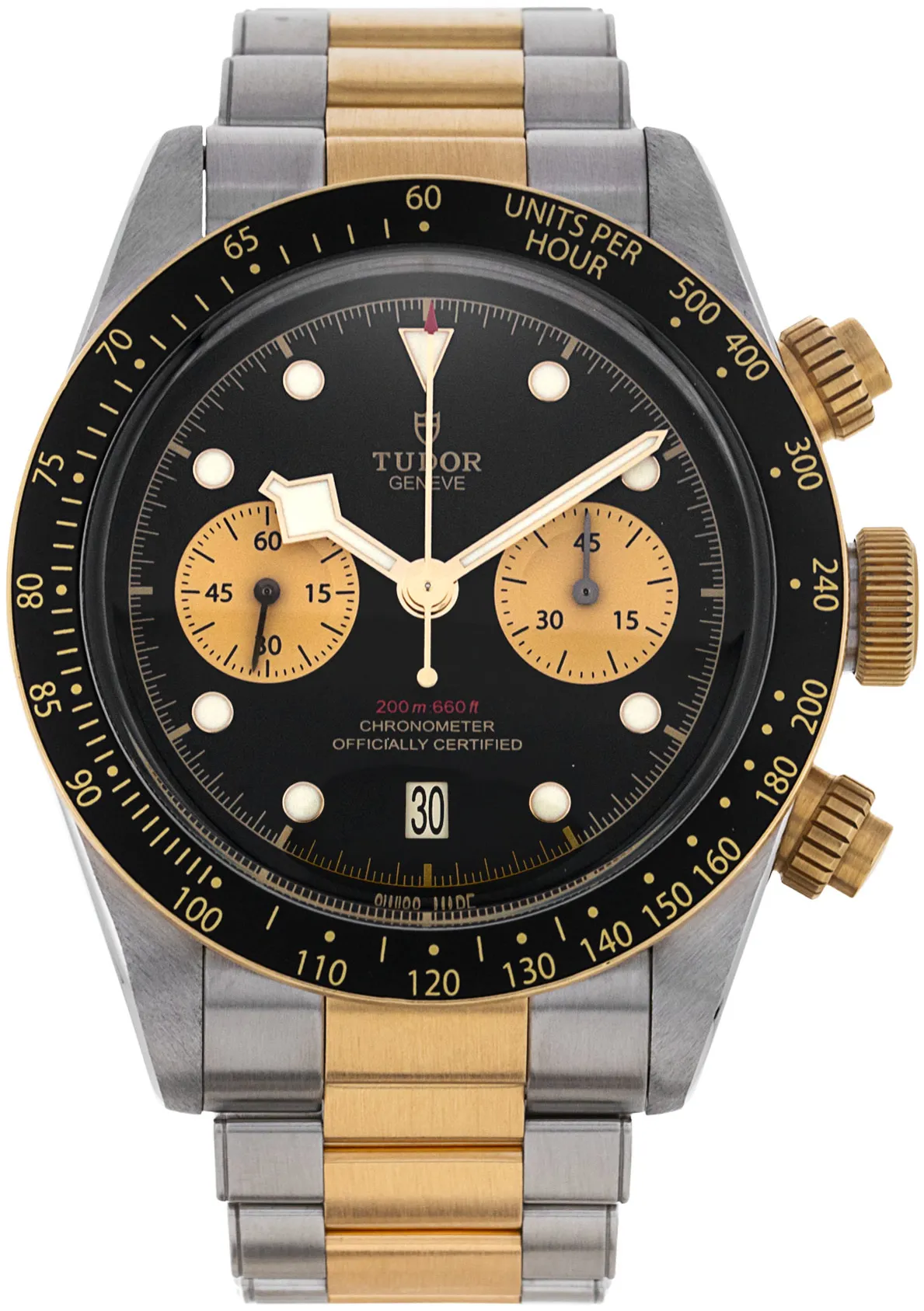 Tudor Black Bay Chrono S&G M79363N-0001 41mm Yellow gold and Stainless steel Black