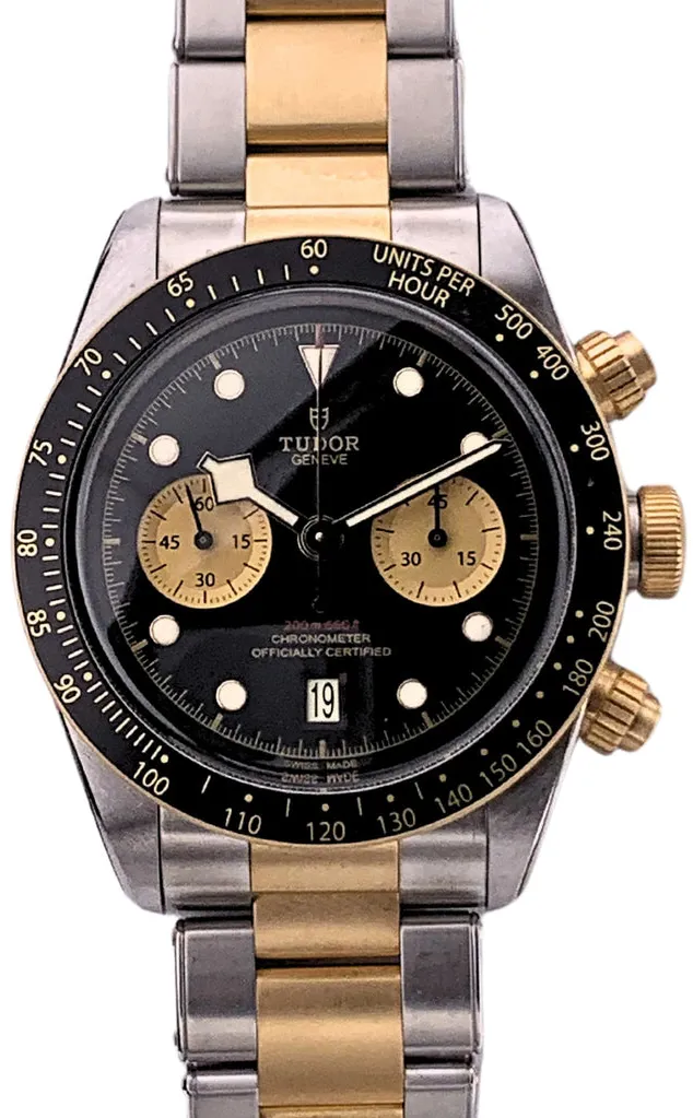 Tudor Black Bay 79363N/STEEL/GOLD.BLACK/CHAMP 41mm Stainless steel Black