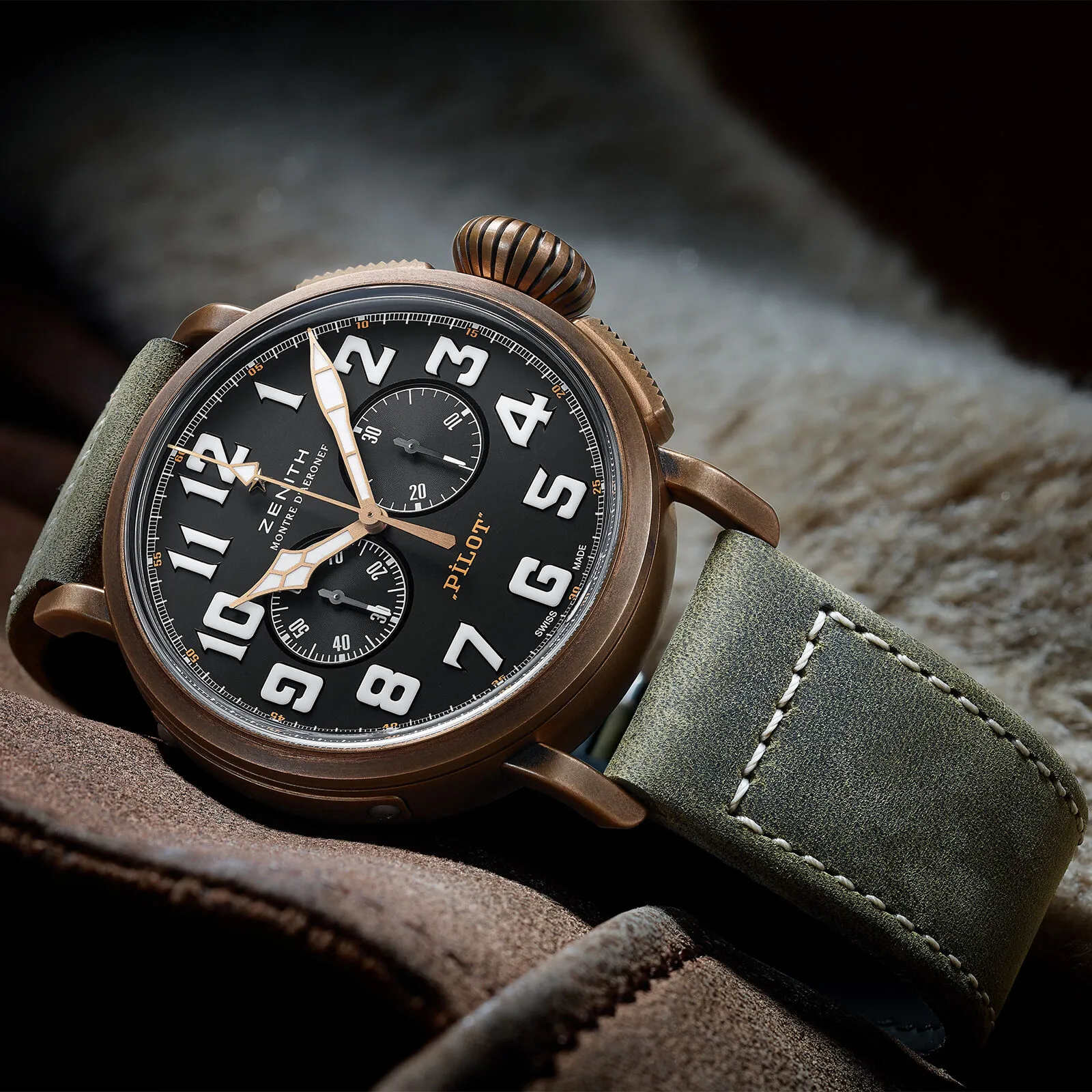 Zenith Pilot 29.2430.4069/21.C800 45mm Bronze Black