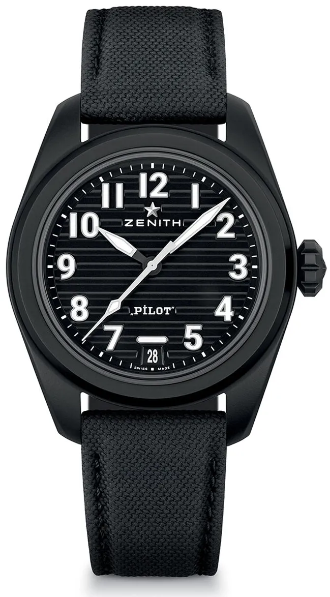 Zenith Pilot 49.4000.3620/21.I001 Black ceramic Black