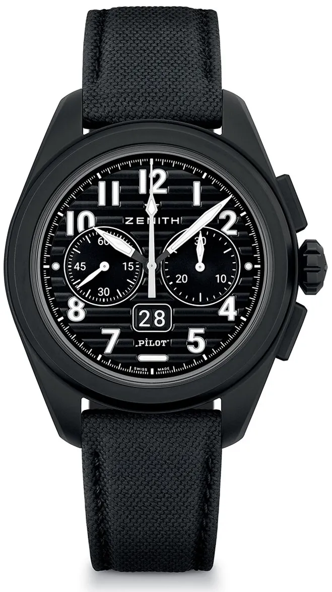 Zenith Pilot 49.4000.3652/21.I001 42.5mm Black ceramic Black