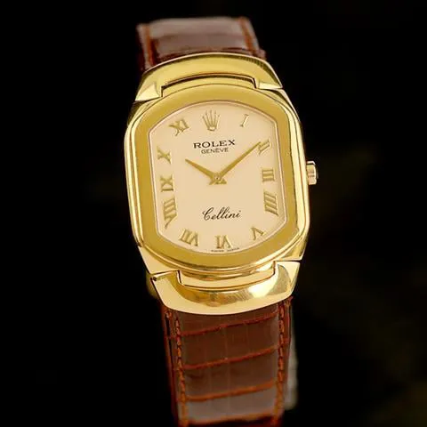 Rolex Cellini 6633 29mm Yellow gold White