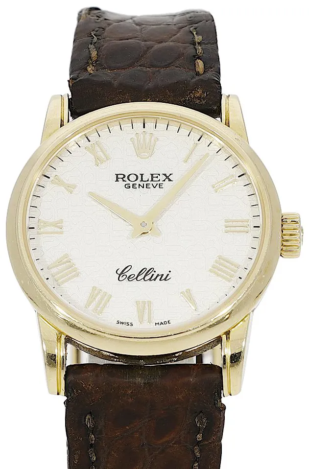 Rolex Cellini 6111 25mm Yellow gold White