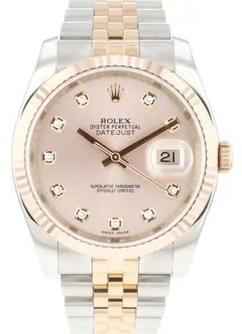 Rolex Datejust 36 116231 36mm Yellow gold and Stainless steel Rose