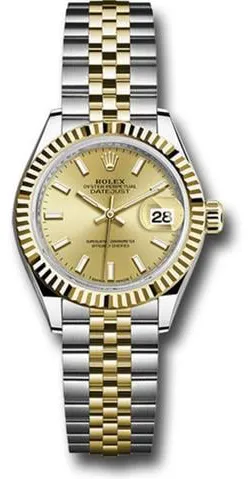 Rolex Lady-Datejust 279173 28mm Yellow gold and Stainless steel Champagne