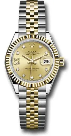 Rolex Lady-Datejust 279173G 28mm Yellow gold and Stainless steel Champagne