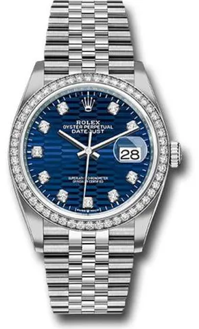 Rolex Datejust 36 126284RBR 36mm Stainless steel Blue