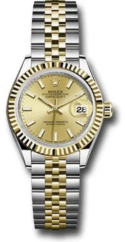 Rolex Lady-Datejust 279173 28mm Stainless steel Champagne