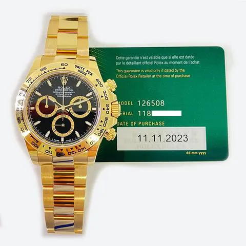 Rolex Daytona 126508 40mm Yellow gold Yellow gold